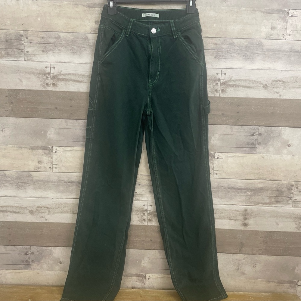 Women’s dark green pacsun straight leg jeans